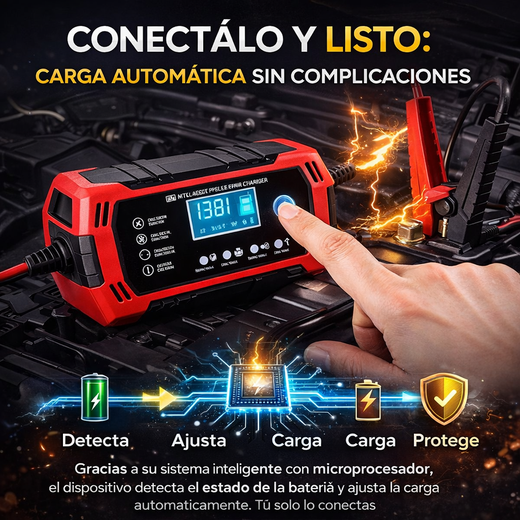 Cargador Inteligente 12v pantalla