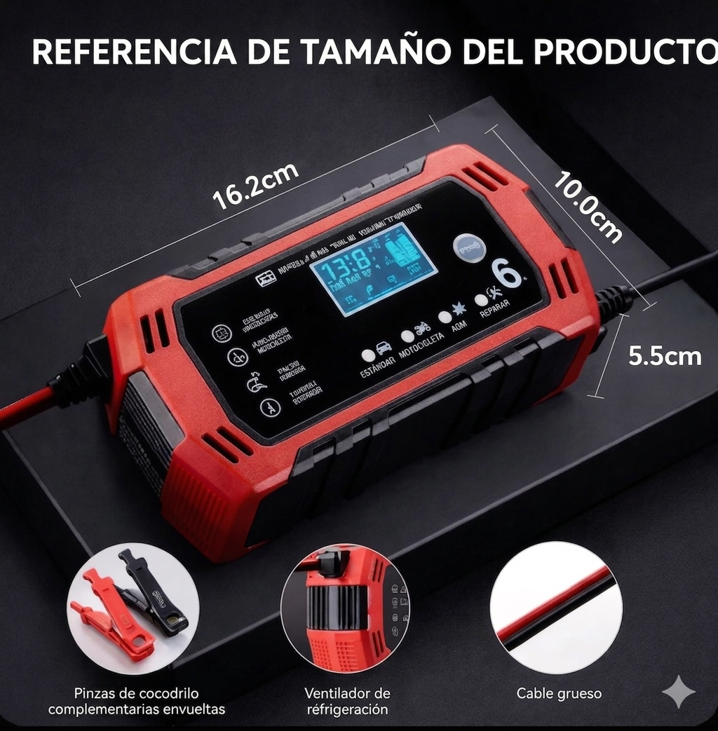 Cargador Inteligente 12v pantalla